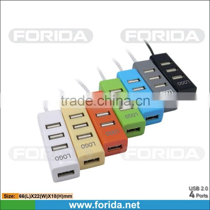 Hottest Mini USB COMBO 3ports USB 2.0 hub driver &TF card reader with 80CM cable for desktop