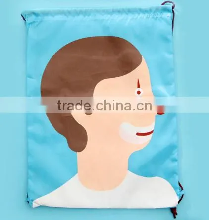 Promotion sublimation sport drawstring bag china factory