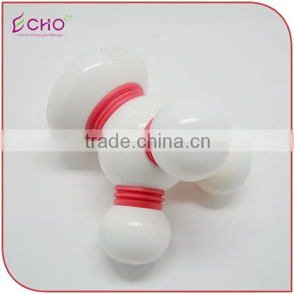 Portable Triangle Atom-shaped Body Massager with LED Light