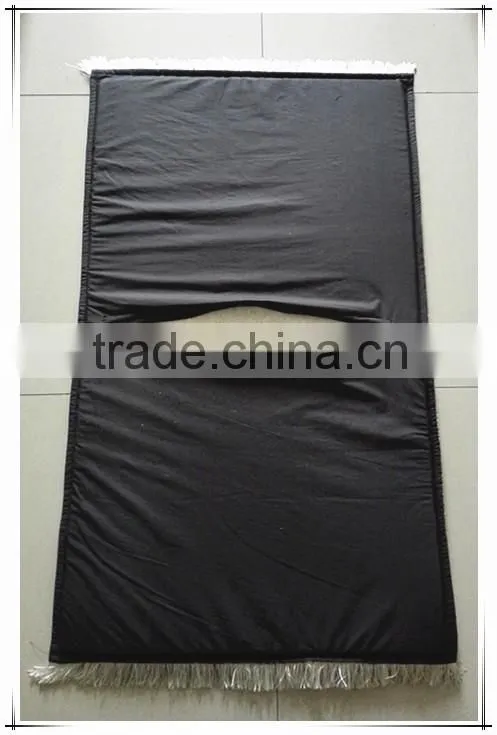 High quality jacquard muslim prayer mat with foam backing and zipper