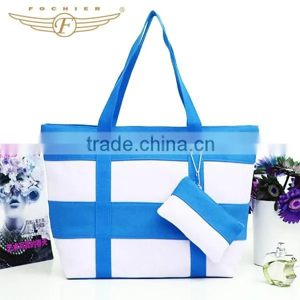 Custom Printed Women Shoulder Bag Folding Shopping Bag Foldable Bag