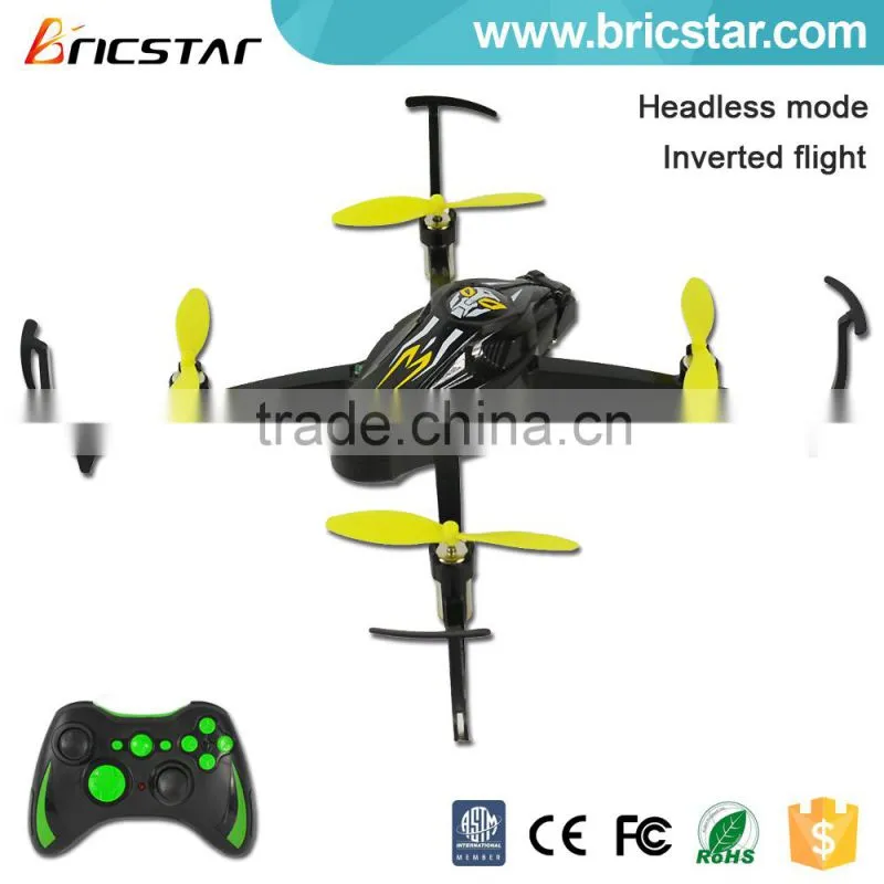 Inverted flying 2.4G small rc helicopter drone with lights.