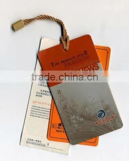 garment paper hang tag