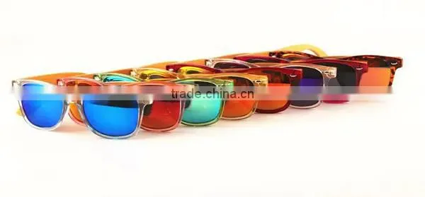 2015 High quality FDA natural bamboo acetate sunglasses