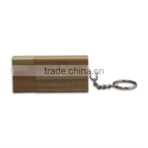 New design 2 gb Circular modelling wooden usb stick to sell free samples