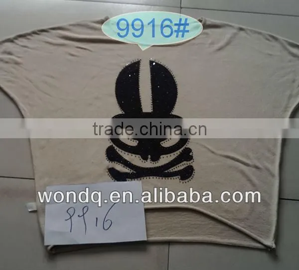 Printing pirate head of young woman clothing 9916#
