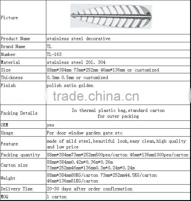 Stair Handrail Decorative Accessories/SS Balistrade Accessories