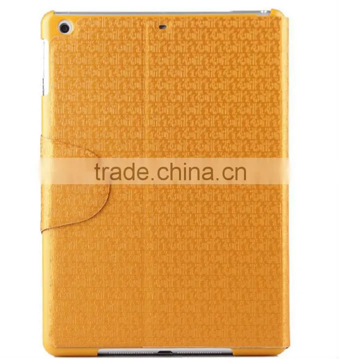 2014 new products fashion pu leather wallet case cover for apple ipad 6 D0141