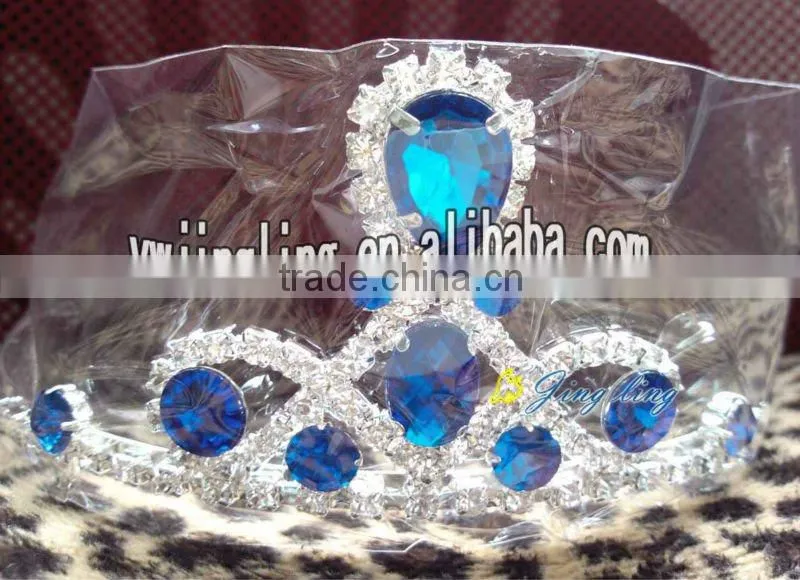 hot sale patriotic rhinestone beauty tiara