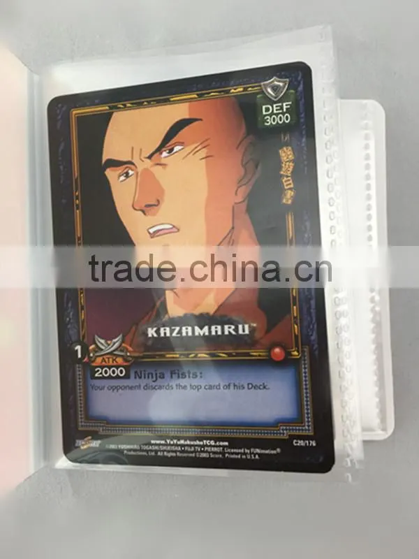 OEM customized Card binder with1-pocket PP portfolios Dongguan factory Pokemon cartoon