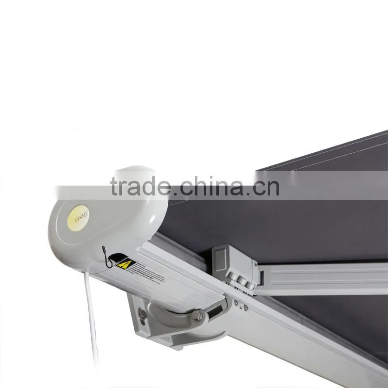 2.2m*1.5m- Retractable Full Cassette Folding arm Awning with LED lights