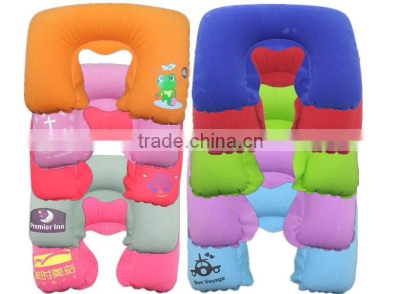 Customized U Shape Air Inflatable Neck Pillow