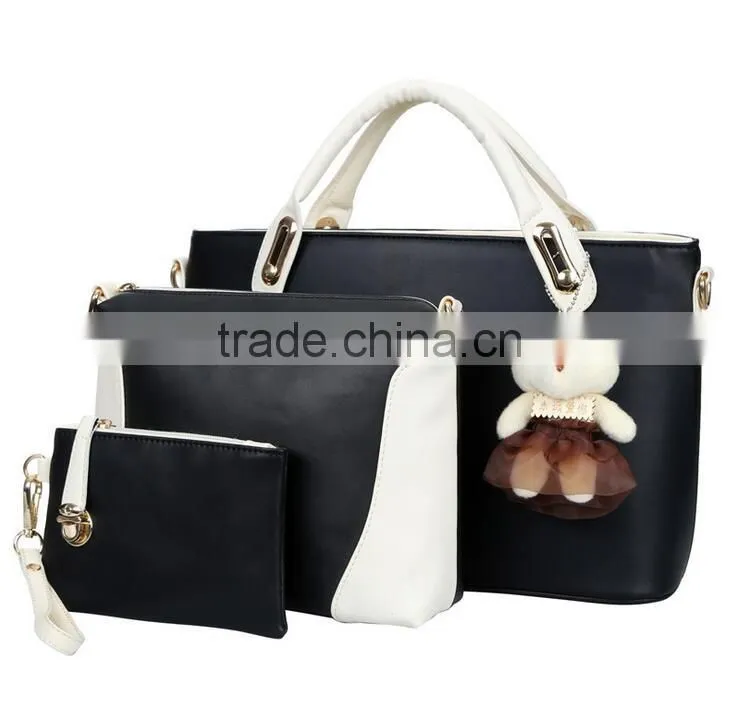 Fashion hot sale PU ladies handbag bags handbag tote bag