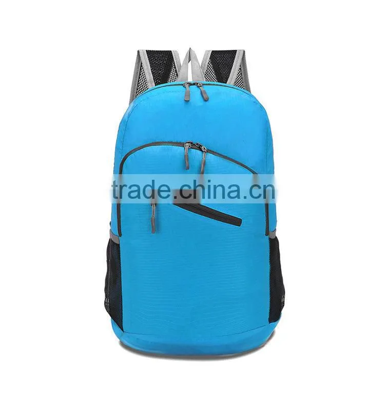 Cheap China Blue Foldable Hiking Bags Backpack BB008