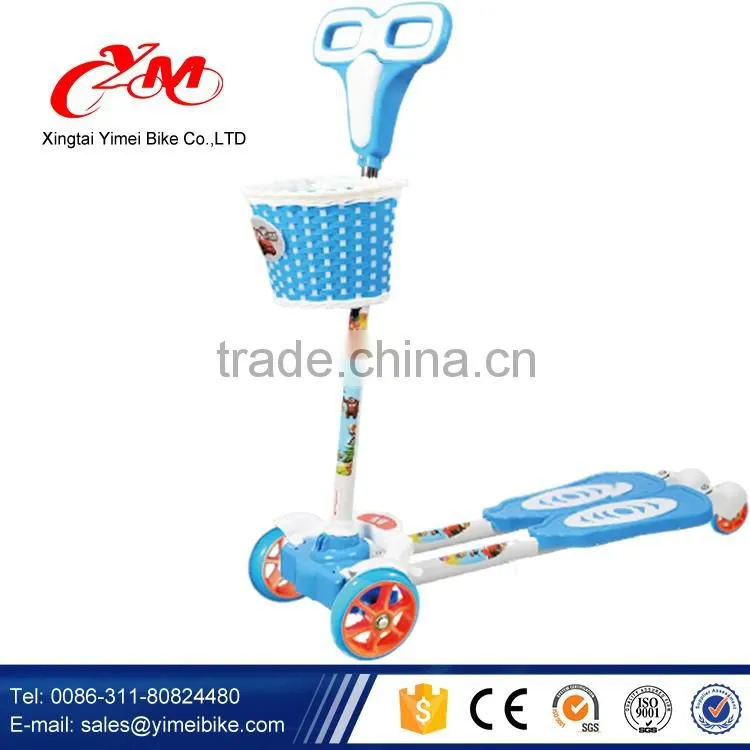 Super-strong steel T-tube kick scooters for kids / Adjustable handles children foot scooters / cheap child scooter manufacture