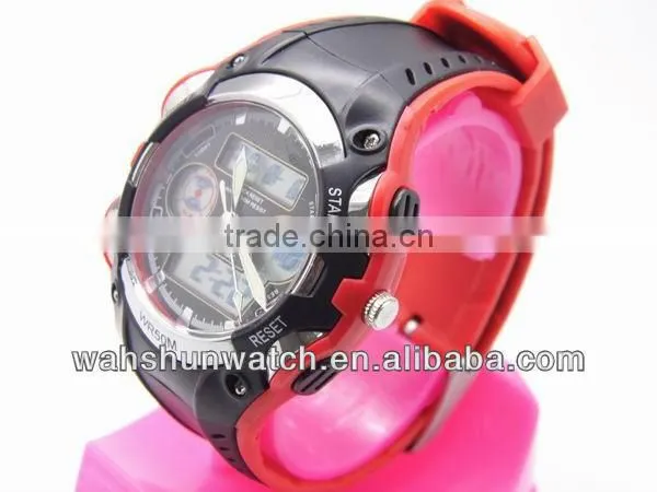 New Arrival !!2013 double movement watch,digital analog watch factory