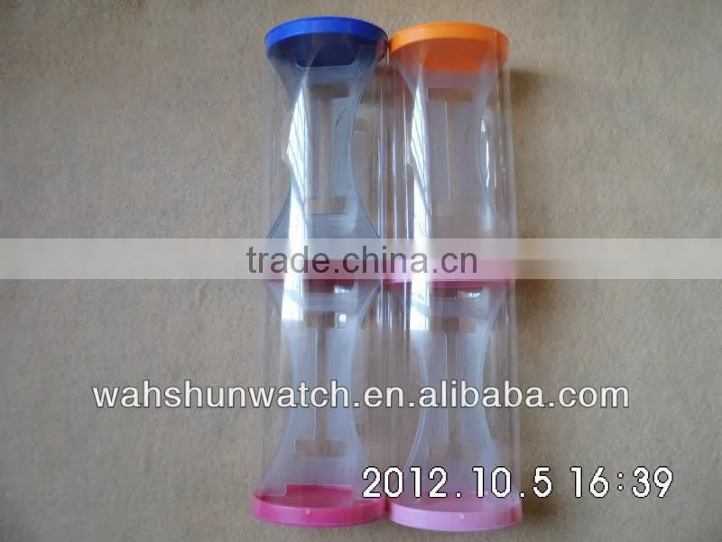 2013 factory direct selling single display transparent plastic watch display box