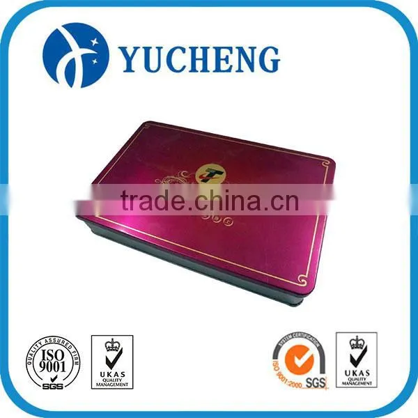 Rectangle metal gift packaging tin box