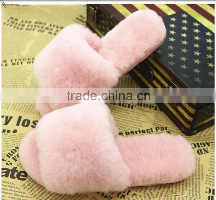 Great promotion Custom washable disposable fur hotel home slipper