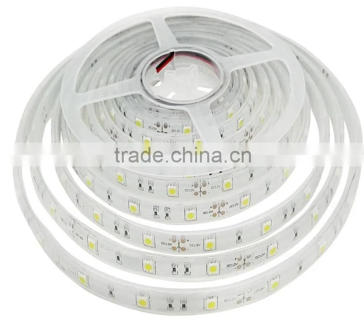 Hot Sale DC12V 5050 led strip light 30leds/m IP67 waterproof cool white 6000k