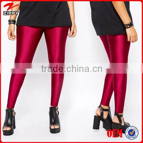 China clothing manufacturer wholesale High Waist curve legging In Shimmer Disco