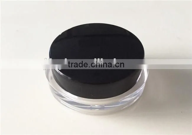 Mini plastic oval shape samples eye cream container 5g/travel-size jar for cosmetic