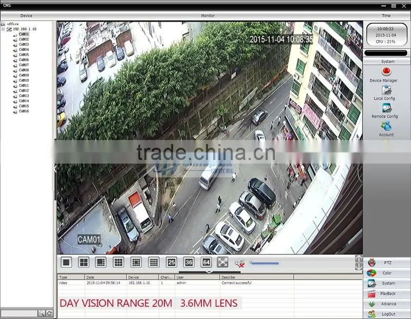 16 Channel 1080P Hybrid AHD DVR 16CH Surveillance Security KIT With 16PCS 2MP Bullet AHD Camera,IR 10M,Metal Housing,Waterproof