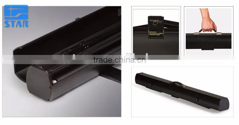 60" pull up Portable floor up screen with hydraulic damping equipment