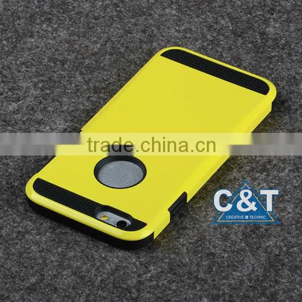 C&T 2 In 1 Dual Layer Hybrid TPU and Hard Case Cover For iPhone 6 Plus 5.5-inch
