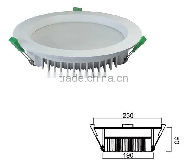 CE ed downlight 5- 30W Aluminum cob ceiling lamp