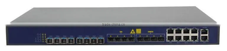 8PON EPON OLT Optical Line Terminal with Friendly NMS/Web Management and Cisco Style CLI Interface Support L3 Route Function