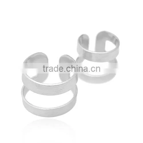 Jewelry In Silver Three Line Midi Knuckle Ring Set