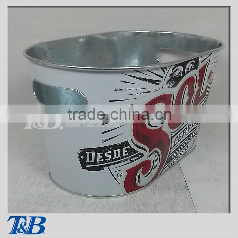 zinc oval paint bucket
