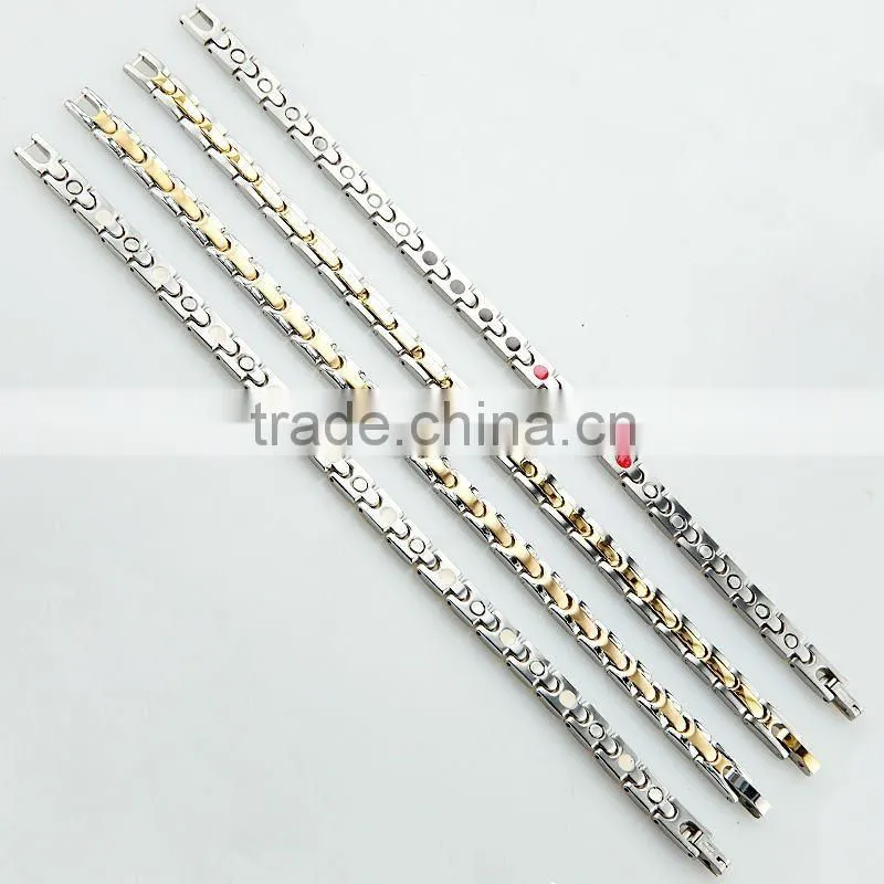 shenzhen newest magnetic stainless steel bangle+infrared powder+anion