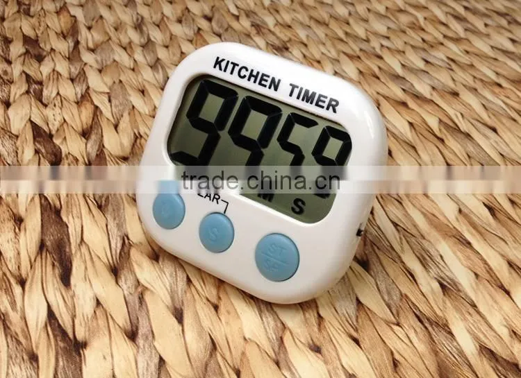 Large LCD Digital Kitchen Cooking Timer CountDown Up Clock Loud Alarm
