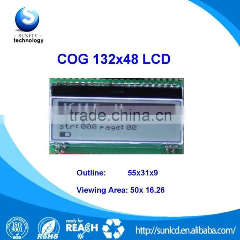 132X48 lcd screen 3.3v FSTN cog 132X48 lcd screen