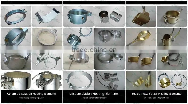 Extruder mica heater ring band heaters