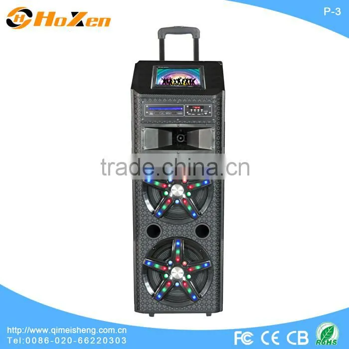 2014 most popular dual 12 inch big power speaker with dvd,eco power speakers for sale