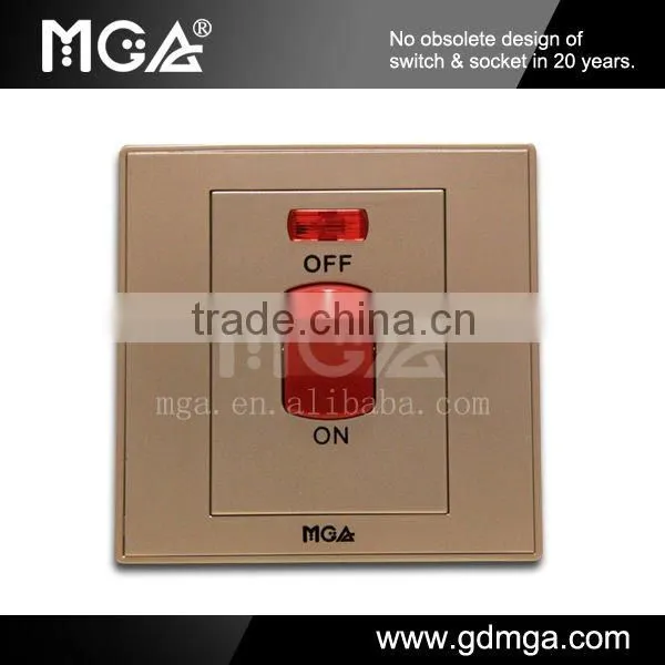 MGA Q7L Series Q-K01A / 20A water heater wall switch