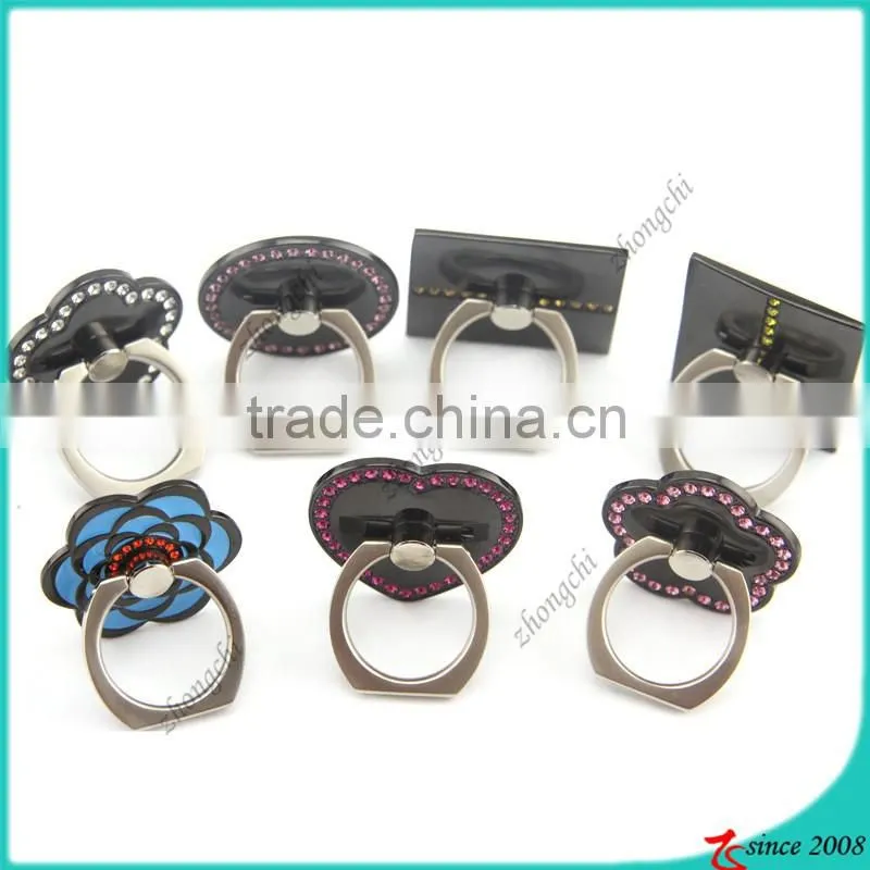 Round Sticky Reuseable 360 Degree Rotation Finger Ring Holder For Boys Phone Decoration