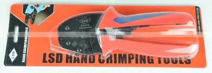 CE ROHS experience production f10years LSDgood qutails pliers for non-insulated cable links S-616TD ratchet hand crimping tools