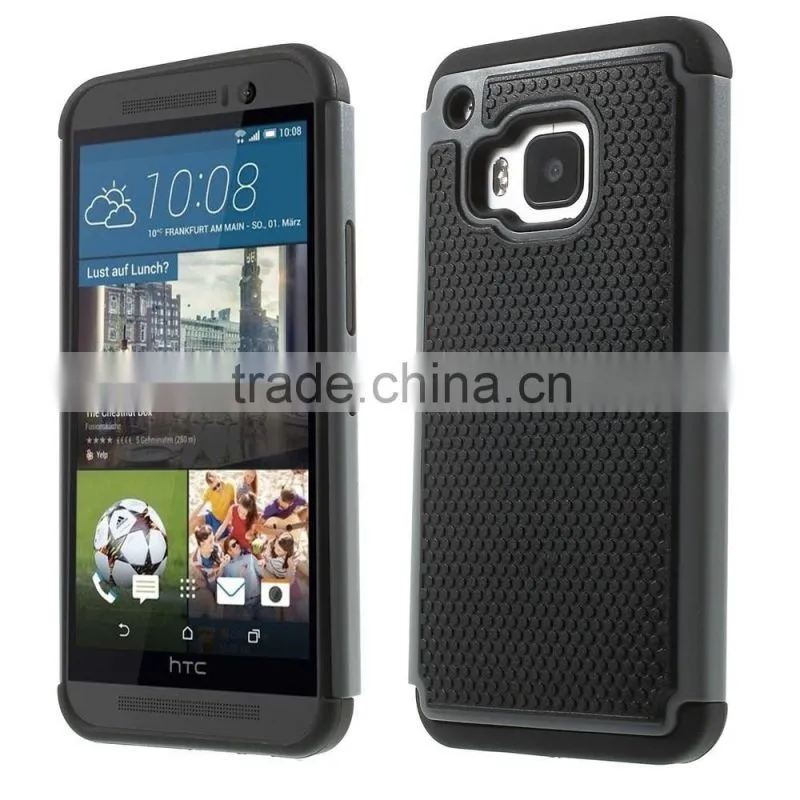 Football Grain PC + TPU Hybrid Case for HTC One M9, CELLPHONE CASE FOR HTC M9
