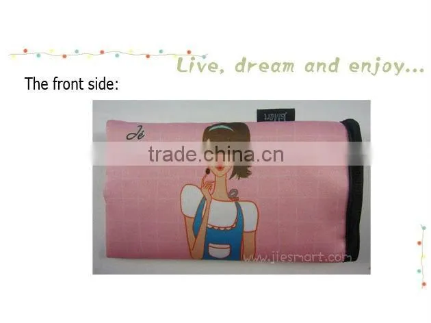 JSMART key case photo bag fabric printing microfiber custom sublimation