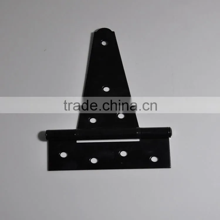 Zinc and black surface double sided real estate door rubber T hinge strip