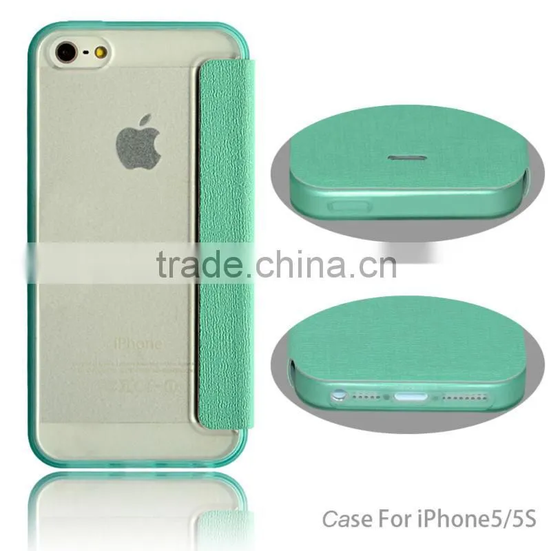 Good quality wallet pu leather case cover for iphone 5c