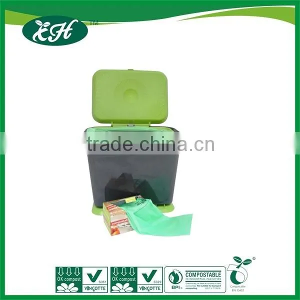 hot sale recycled and degradable big black pe garbage bag