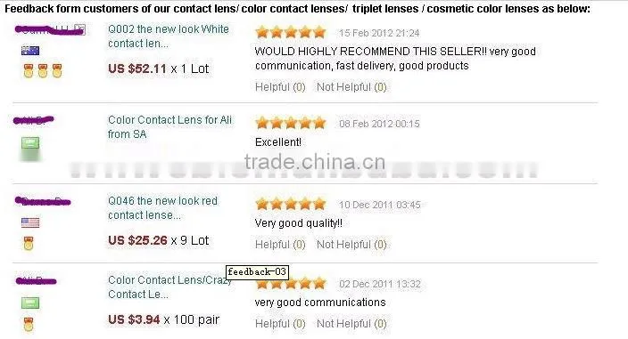 Eye catching deep black eyes color contact lens M003/appealing and soft tinted contact lens/wholesale price comfort lenses