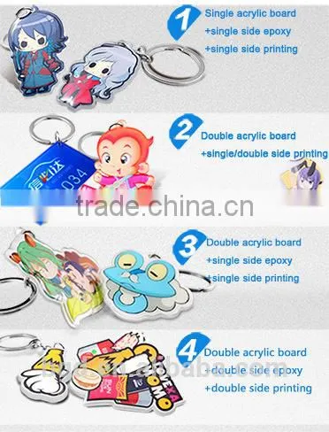 VOGRACE Wholesale Custom Acrylic Keychain with cartoon