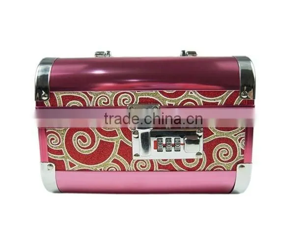 high quality acrylic cosmetic storage box with code lock