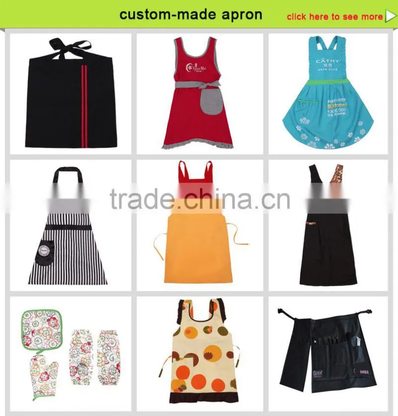 custom-made women's cotton dress cleaning apron uniform